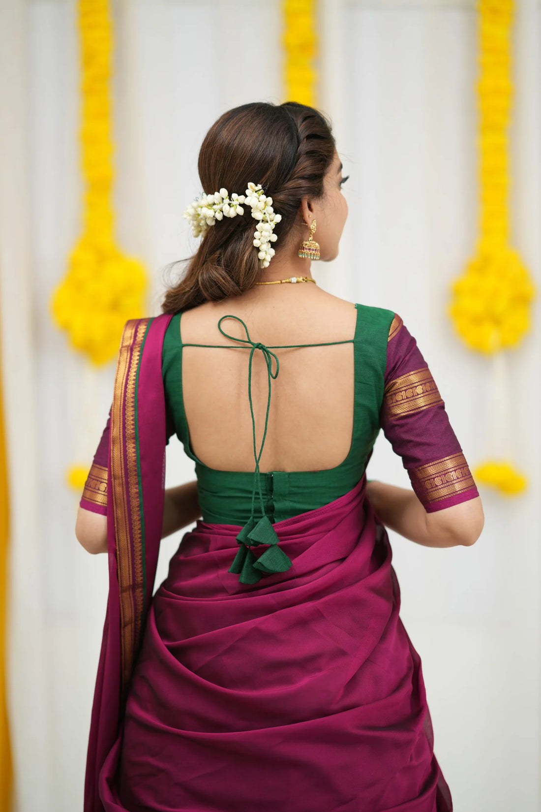 handcrafted South Indian half saree
