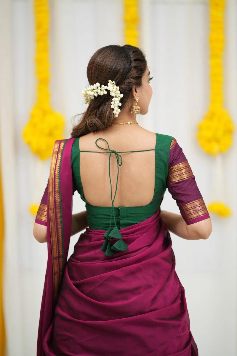 handcrafted South Indian half saree