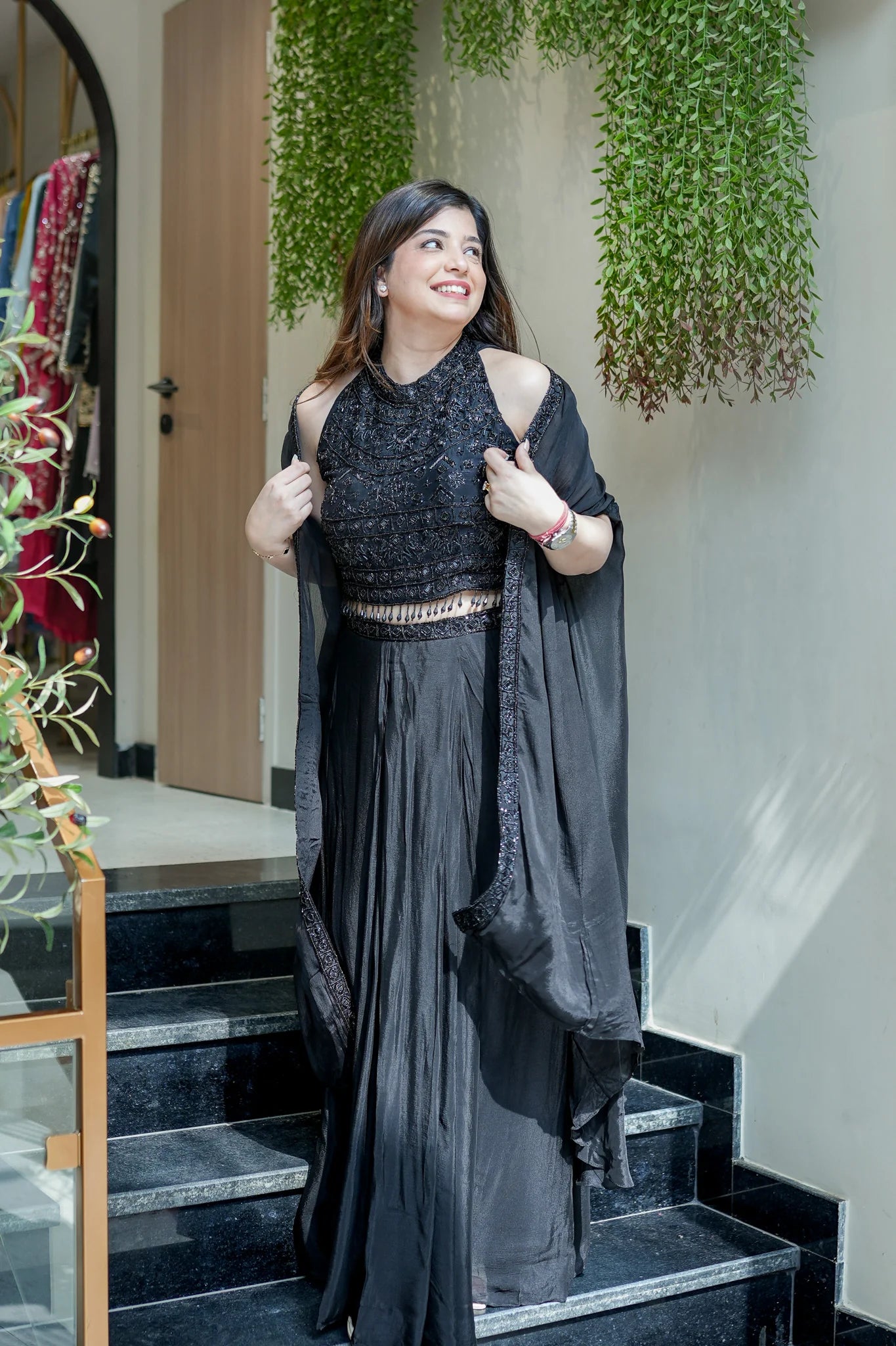 Sukti Hand Embroidered Three Piece Set