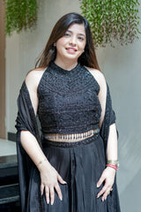 Sukti Hand Embroidered Three Piece Set