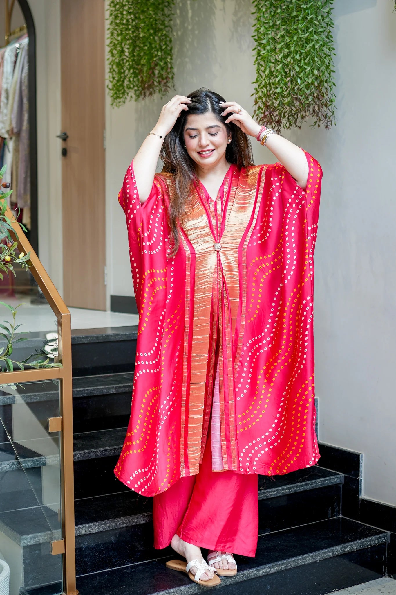 Elegant Eira Bandhani Print Co-ord Set