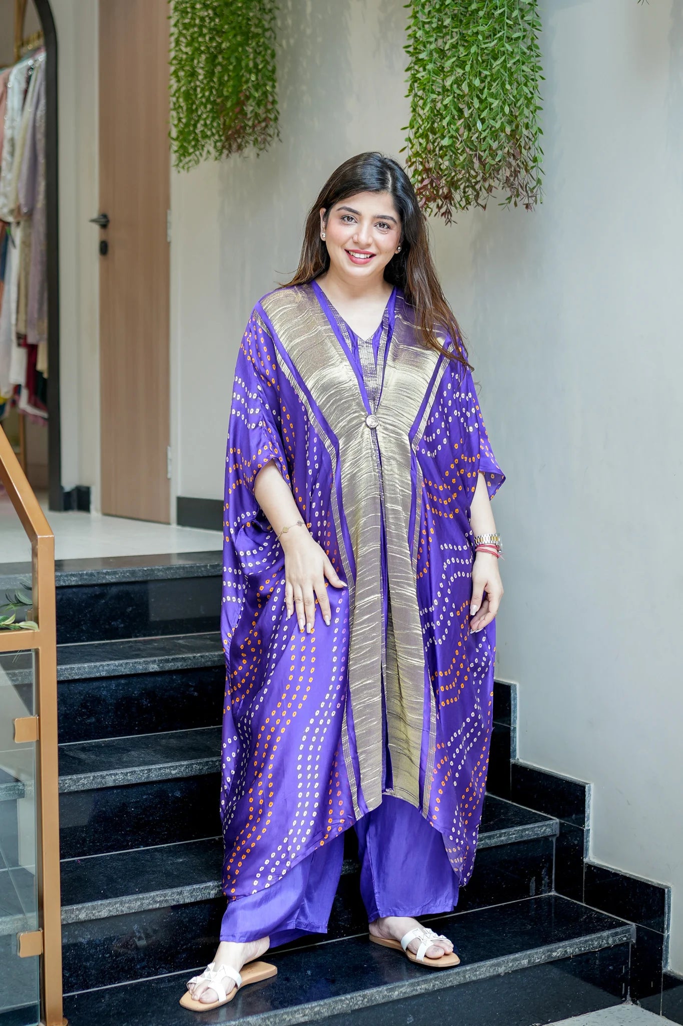 Elegant Eira Bandhani Print Co-ord Set