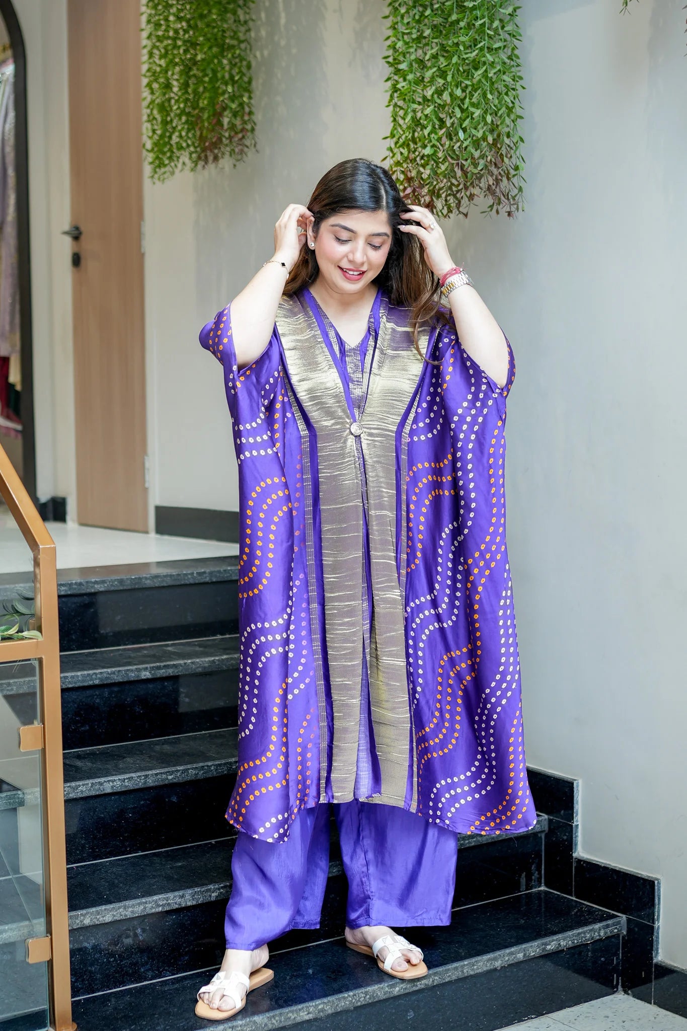 Elegant Eira Bandhani Print Co-ord Set