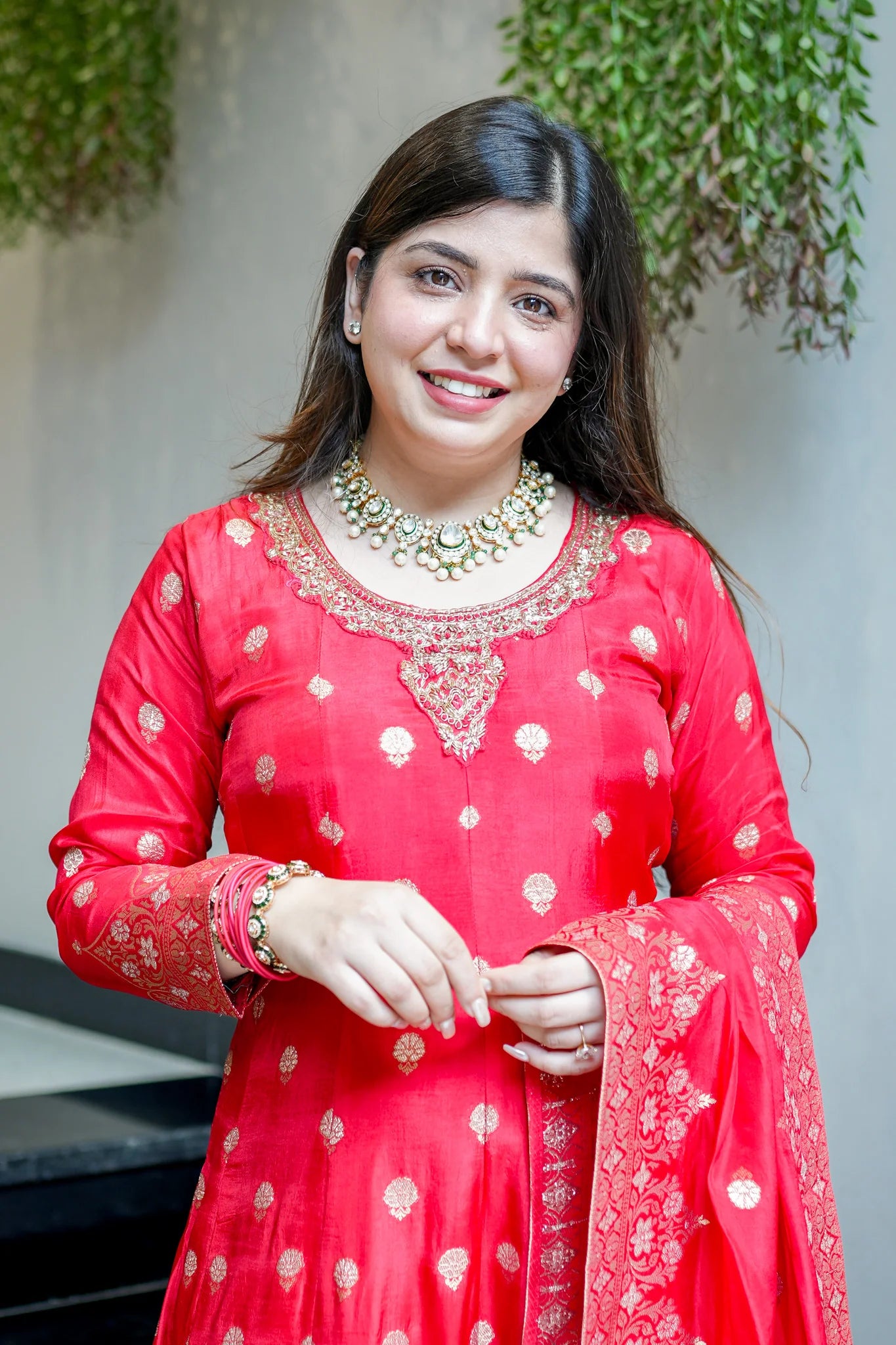 Banarasi Silk Anarkali Suit