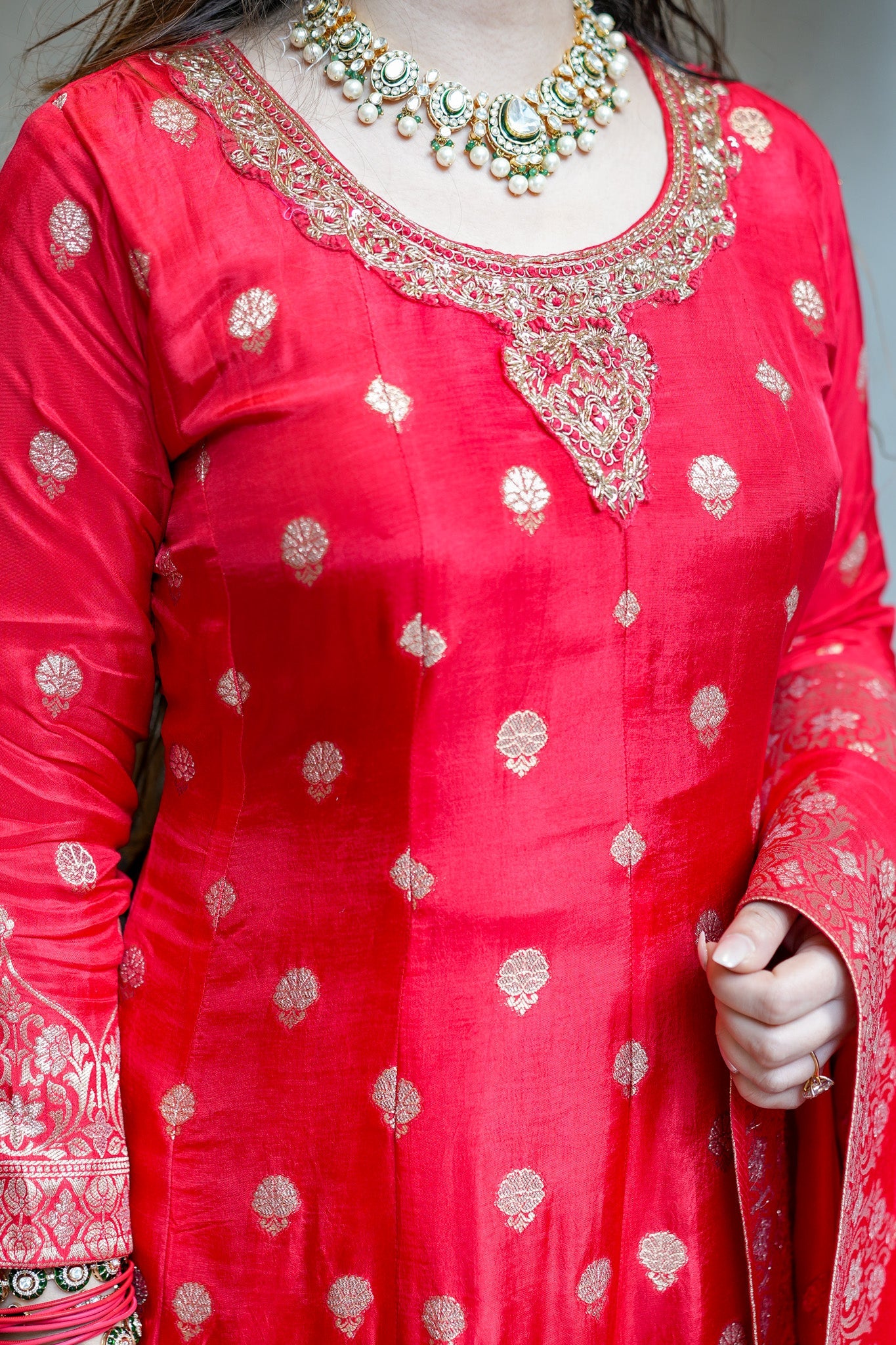 Banarasi Silk Anarkali Suit