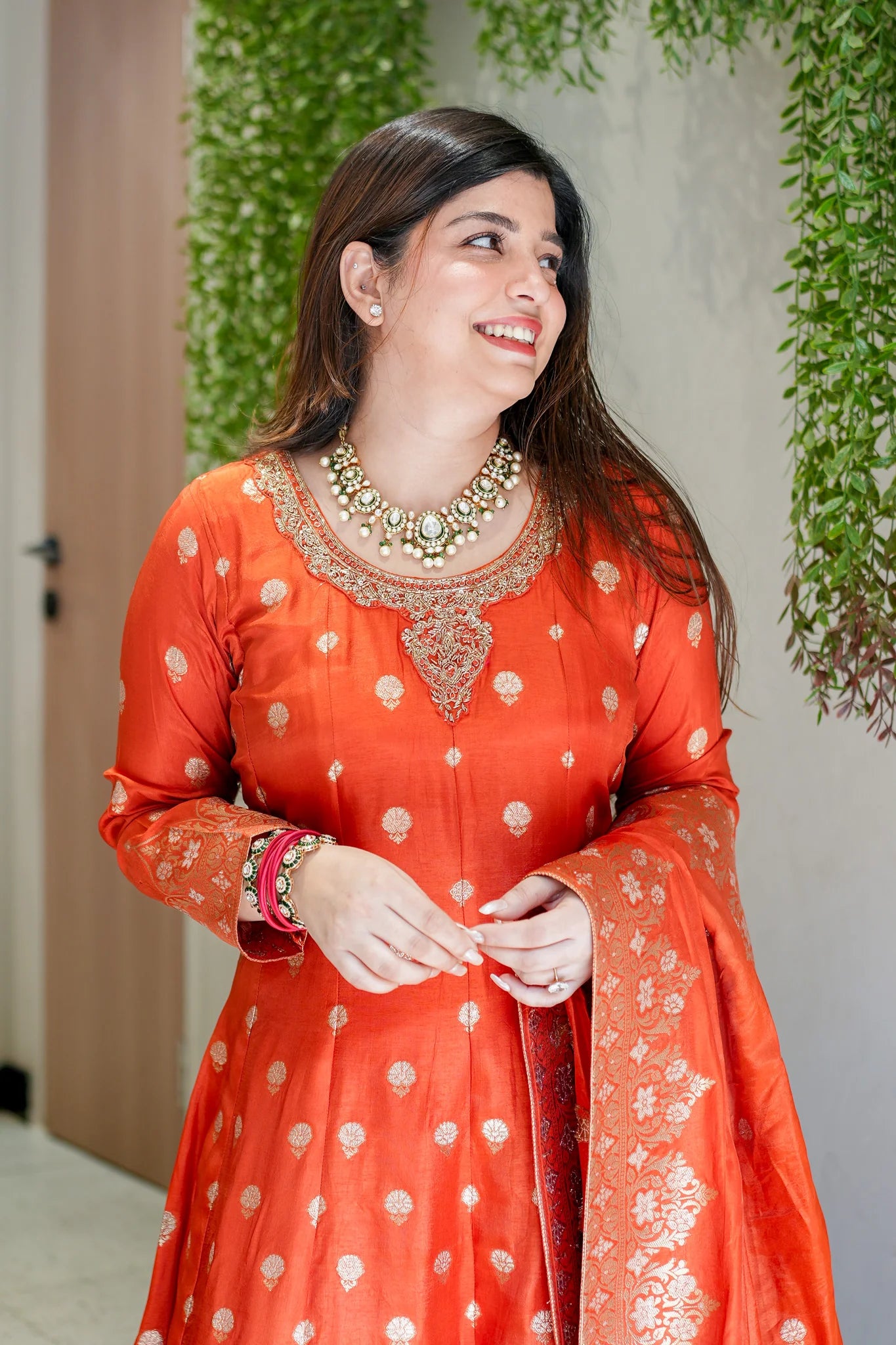 Banarasi Silk Anarkali Suit