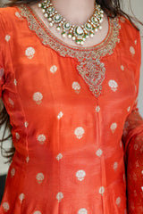 Banarasi Silk Anarkali Suit