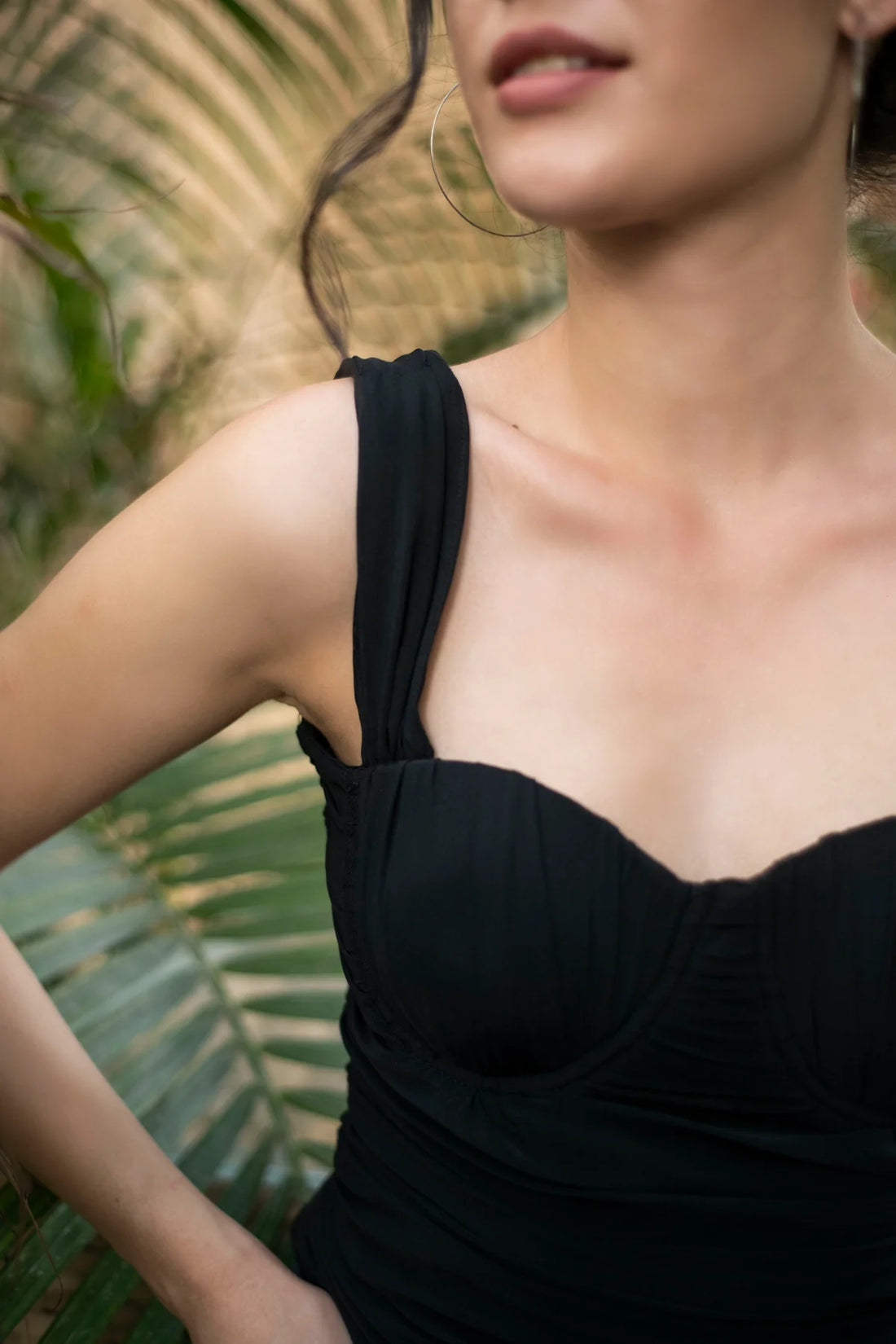 Soft tulle fitted top