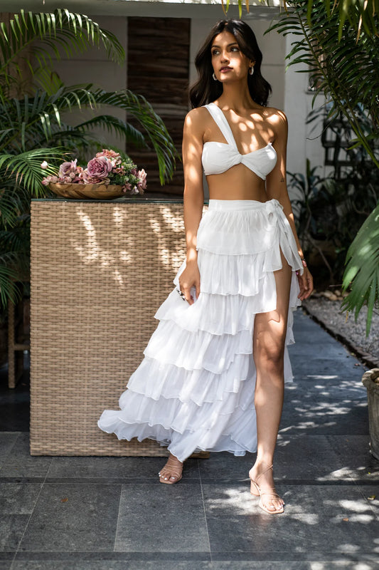 White Co-ord Beachwear 1199