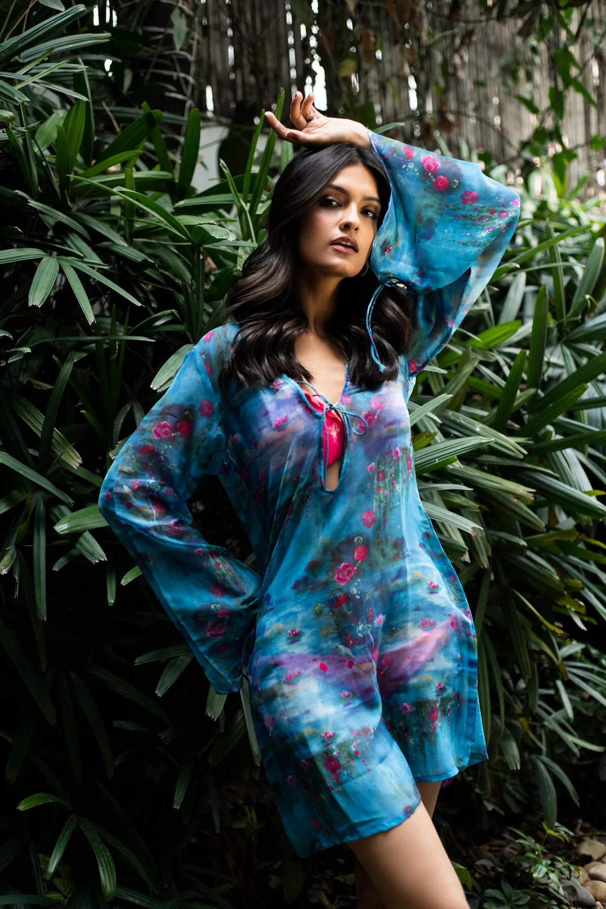 lightweight chiffon beach cover up