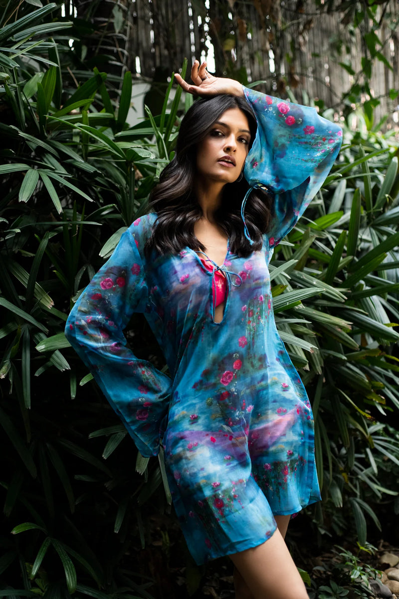 lightweight chiffon beach cover up