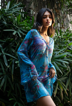 breathable beach outfit in chiffon