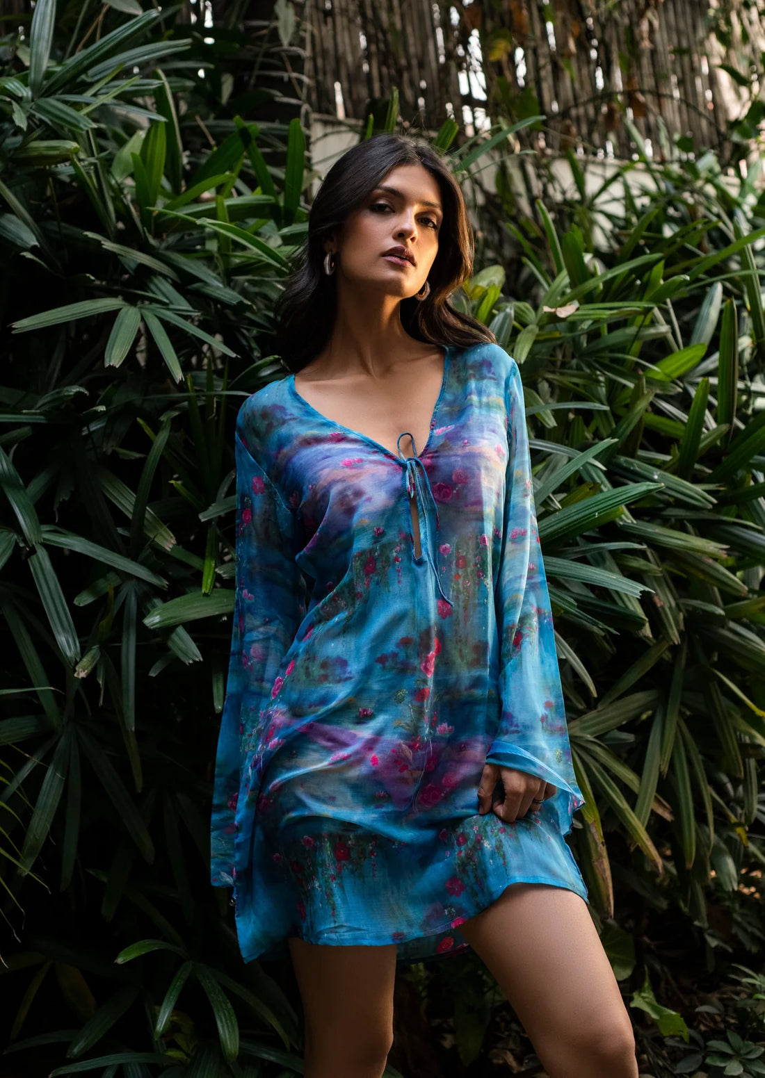 chiffon kaftan for beach days