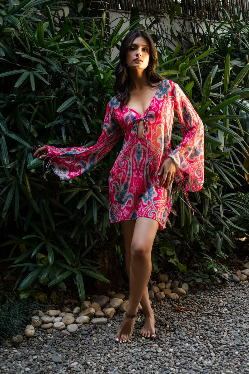 lightweight chiffon beach dress