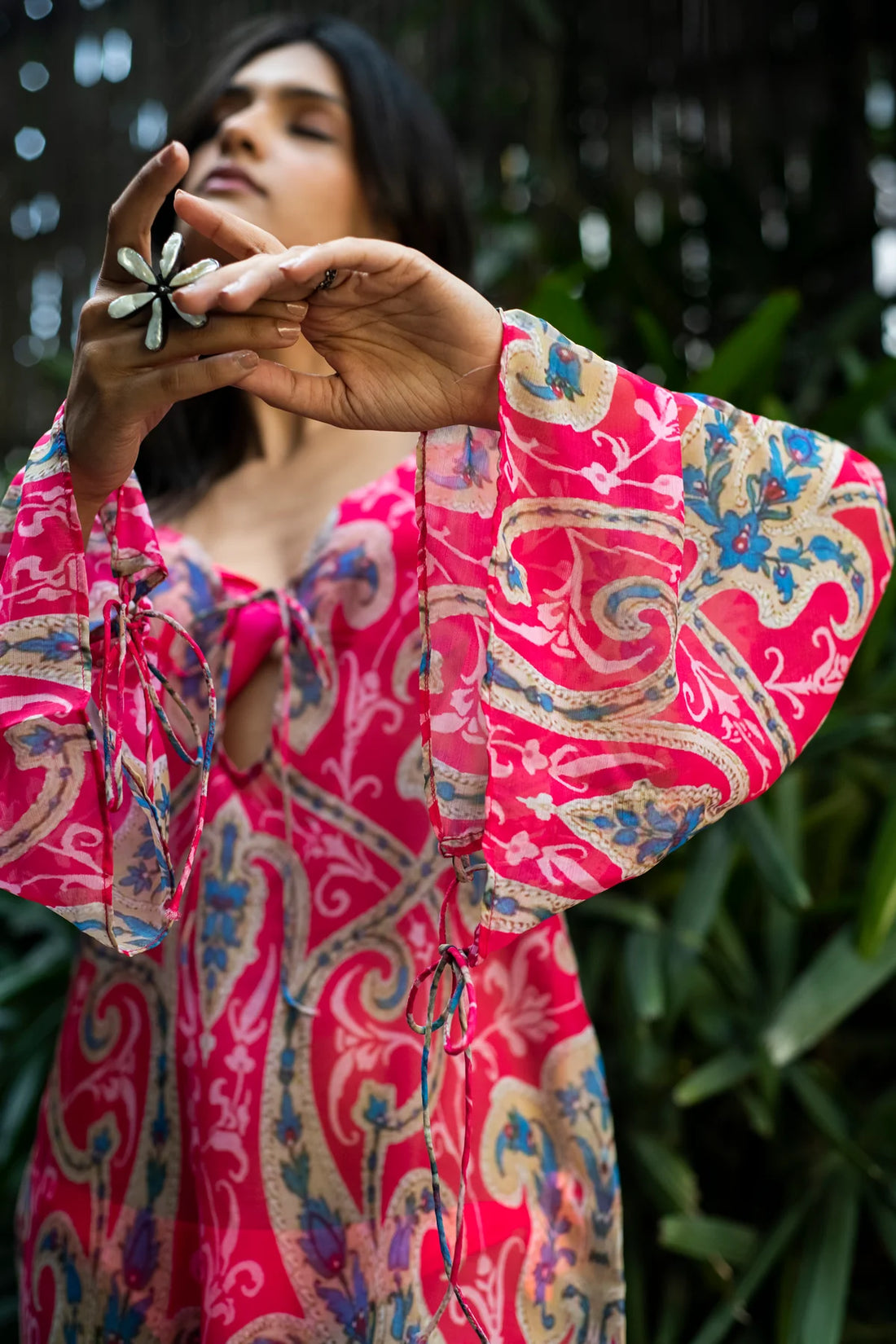 sheer chiffon beach cover-up