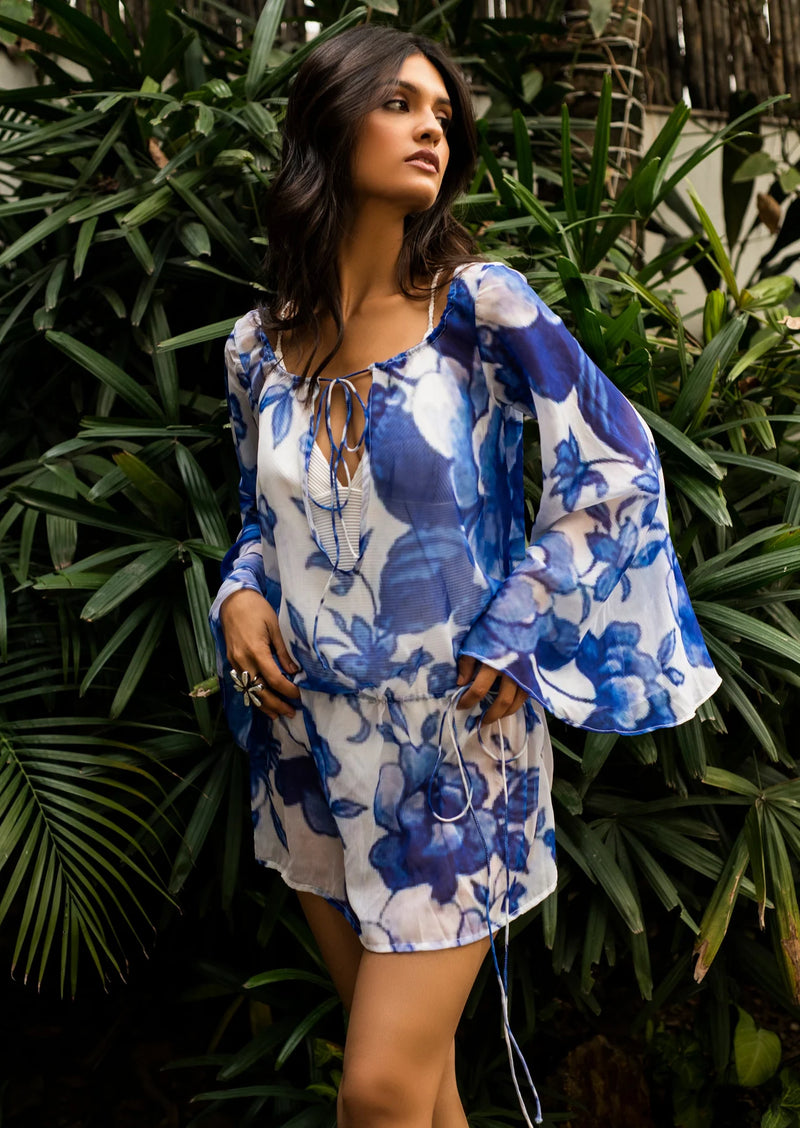 scoop neckline beach cover up