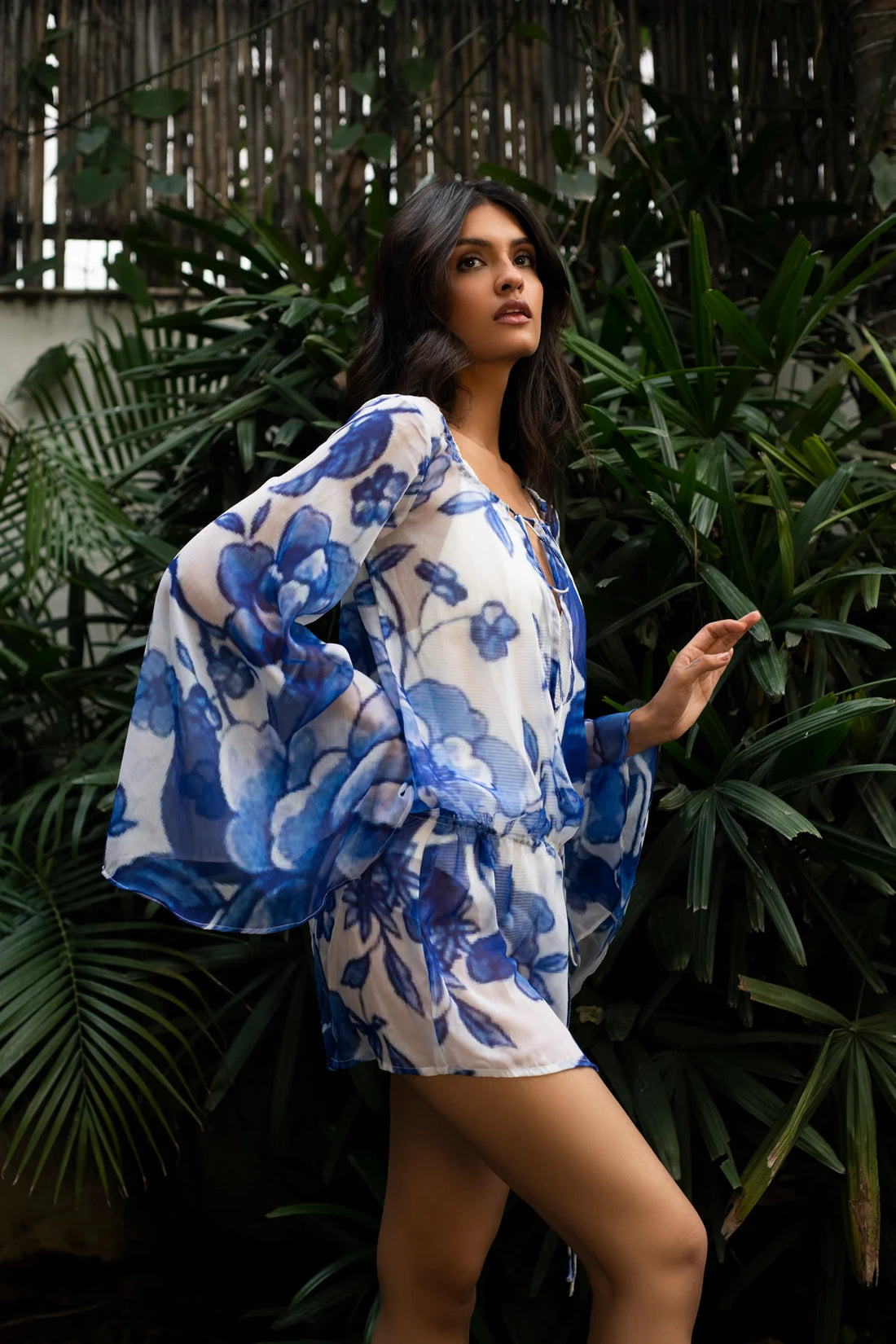 breezy printed beach dress for women