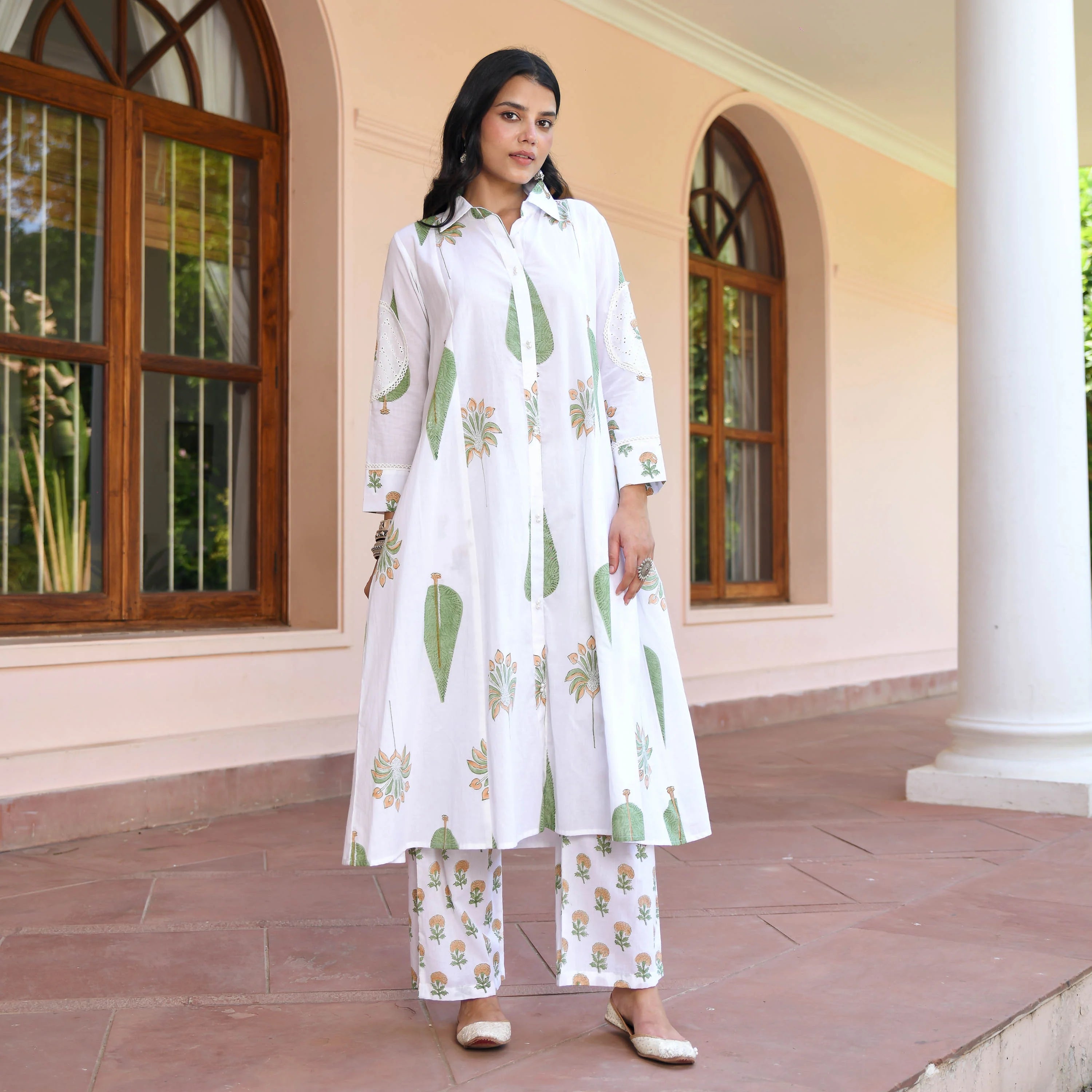 Cotton block print kurta