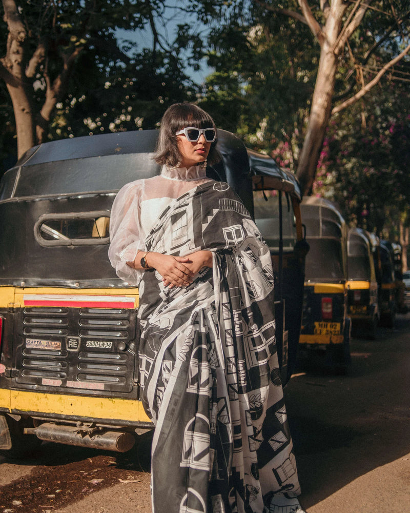 Shehar Walks Handcrafted Soft Mul Saree