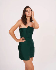 Dark Green Mini Tube Dress