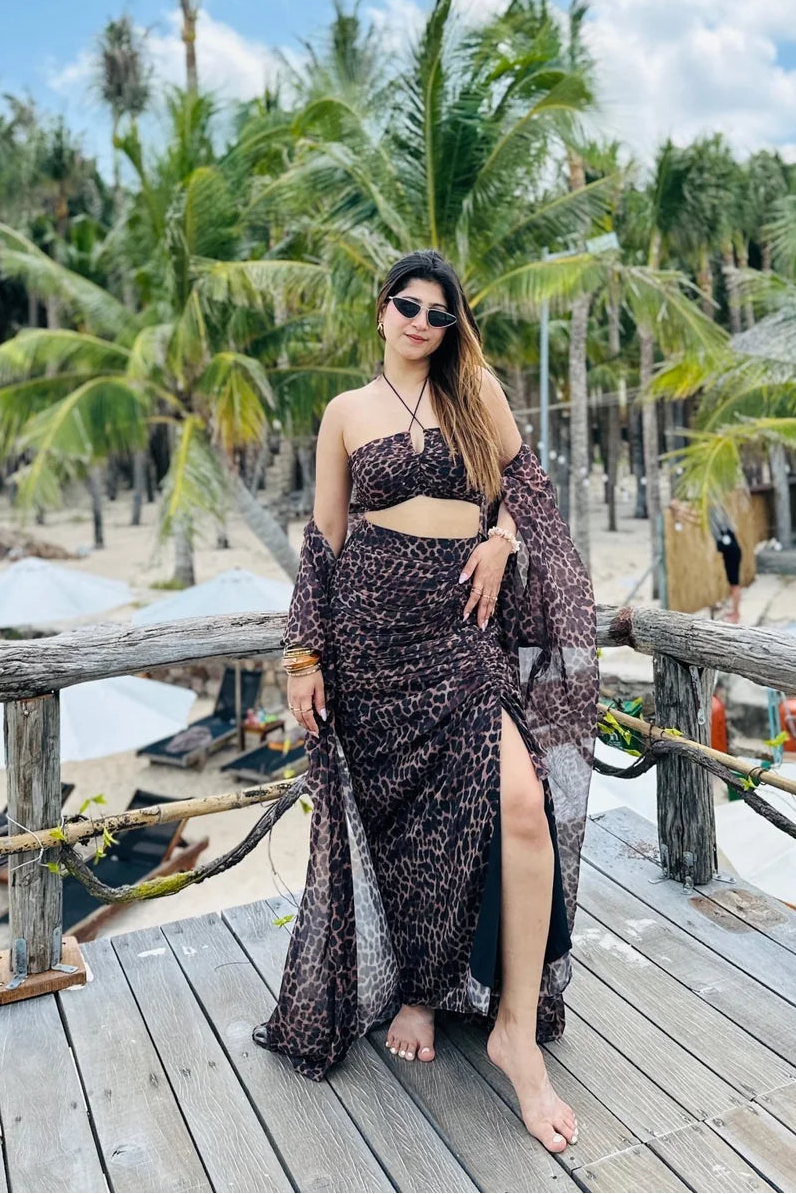 Midnight Wild Print Vacation Set