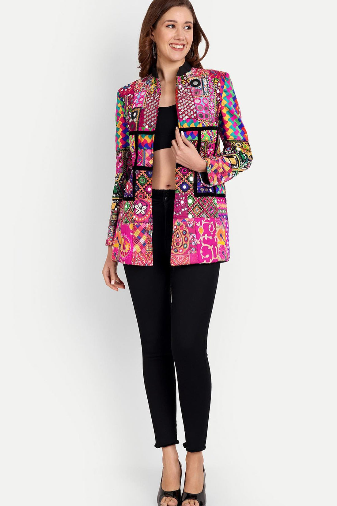 Navratri Designer Ethnic Mirror Work Blazer