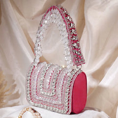 Rhinestone Flap Evening Clutch