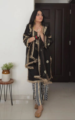 Royal Black Grace Jam Satin Cordset