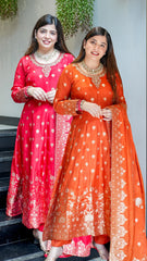 Banarasi Silk Anarkali Suit