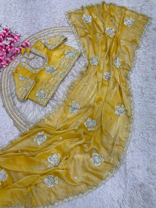 Kesari Maharani Embellished Saree
