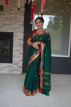 Rajsa Shahi Morpankh Cotton Saree