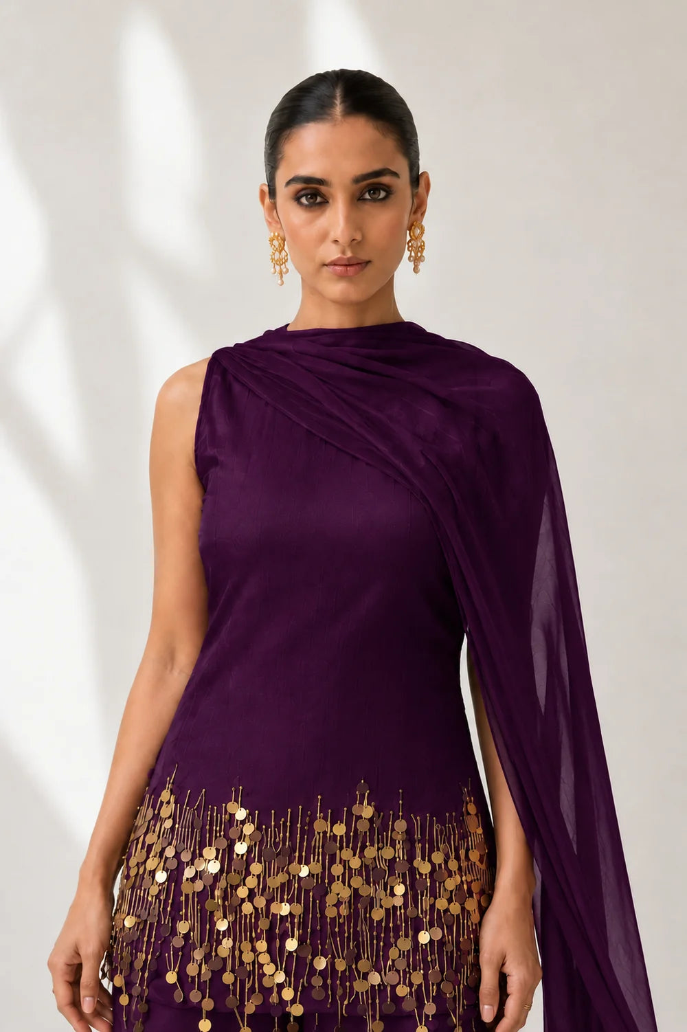Jhilmil Relaxed wide-leg pants Kurti Set