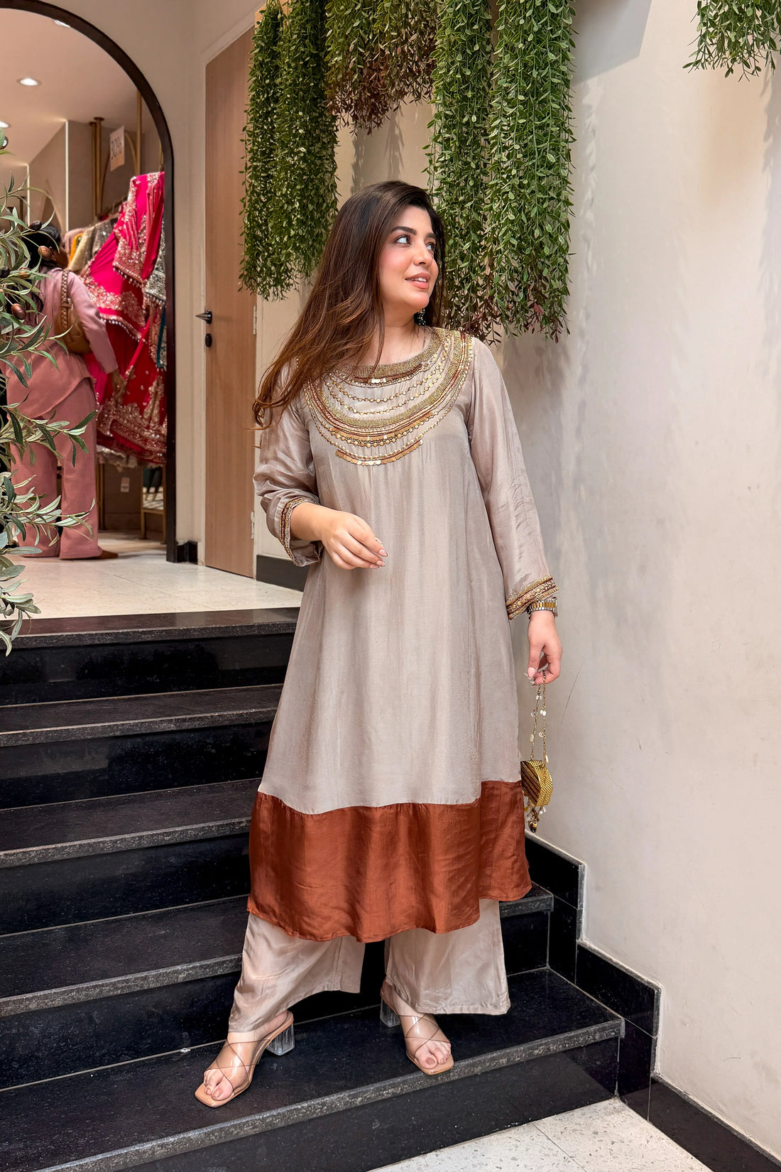 Diya Ethnic Embroidered Co ord Set