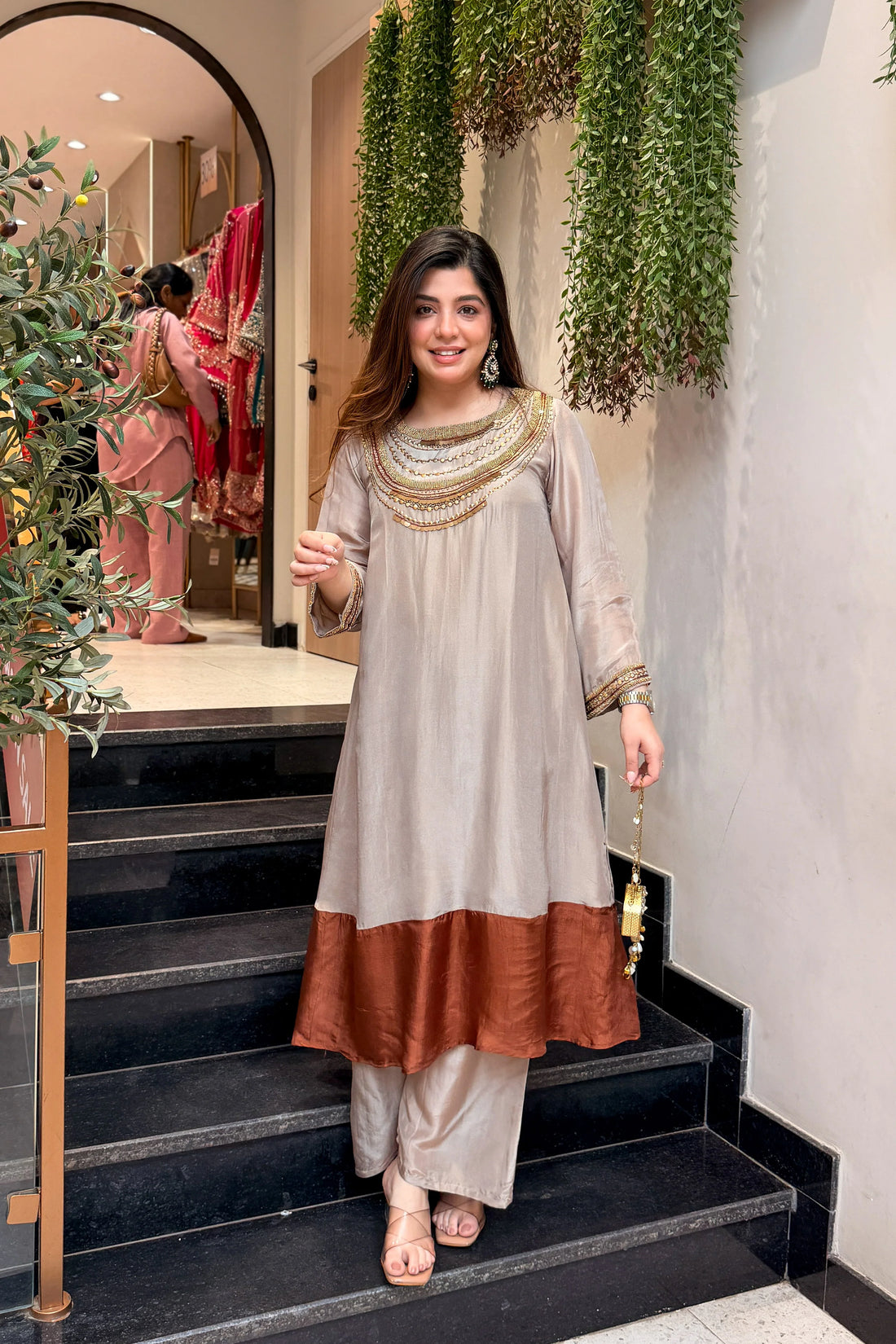Diya Ethnic Embroidered Co ord Set