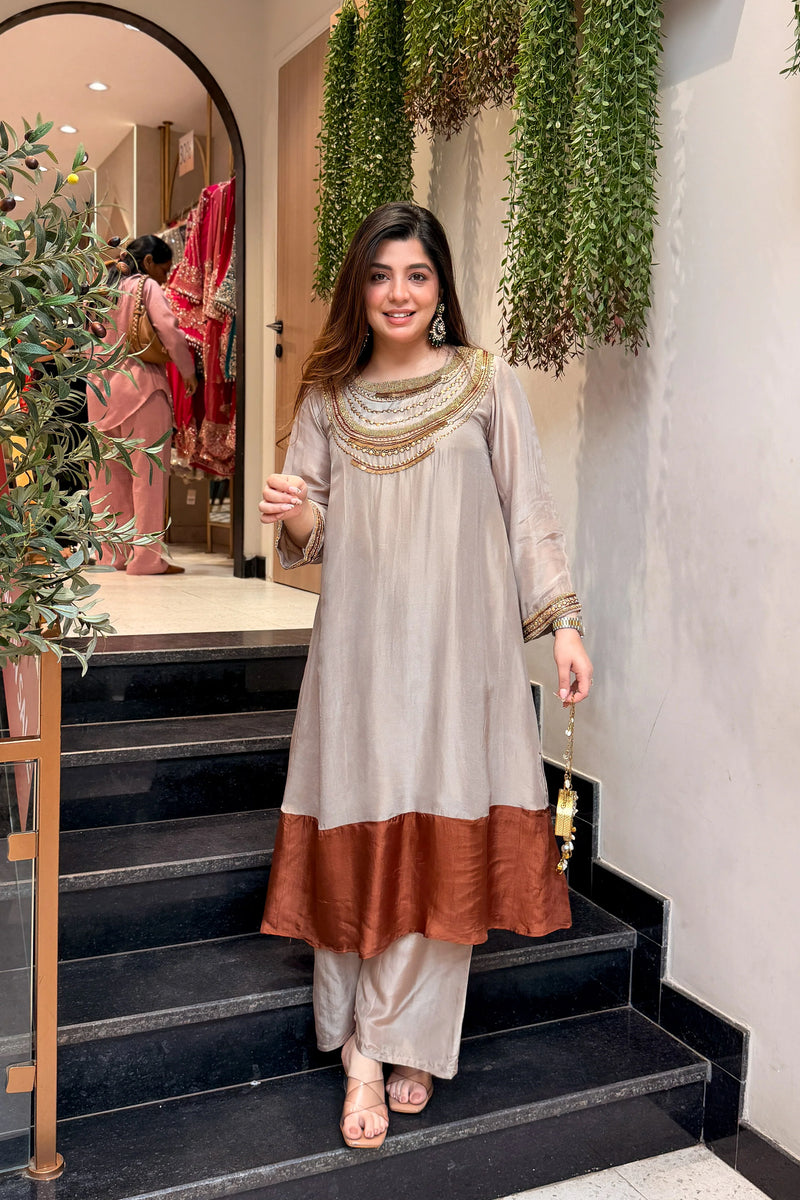 Diya Ethnic Embroidered Co ord Set