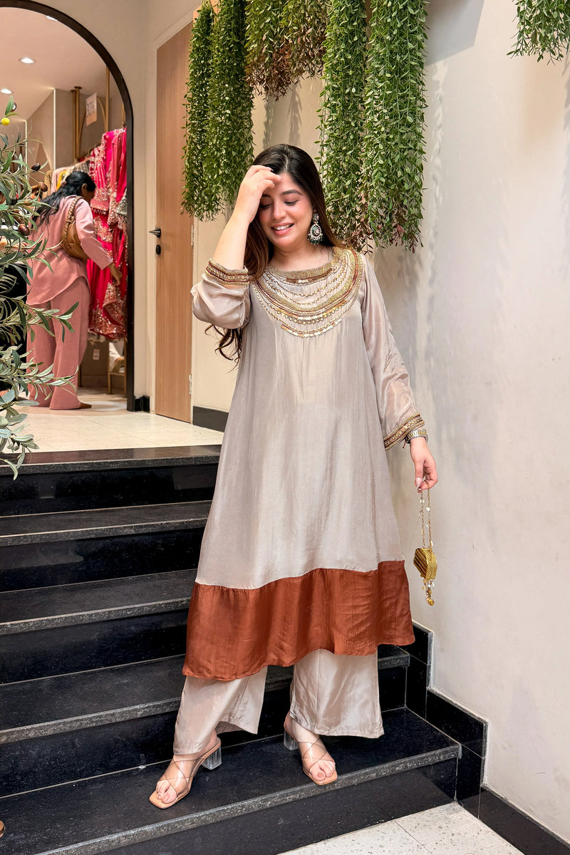 Diya Ethnic Embroidered Co ord Set