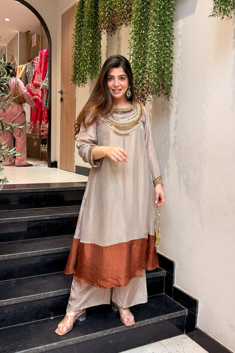 Diya Ethnic Embroidered Co ord Set