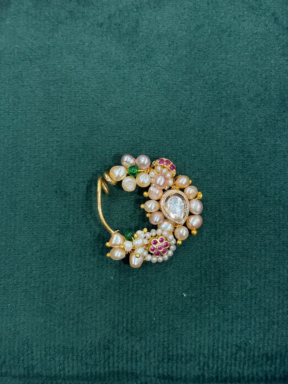 Real Pearl & Ruby Maharashtrian Paramparik Nath