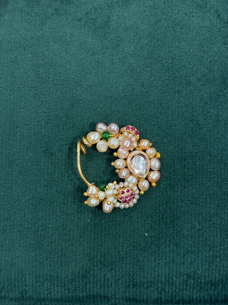 Real Pearl & Ruby Maharashtrian Paramparik Nath