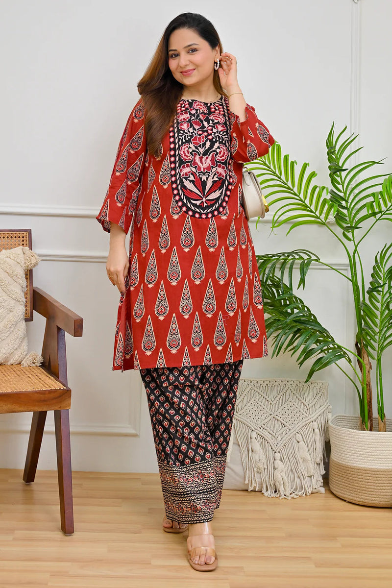 Noor Ajrak Farshi Kurta Set