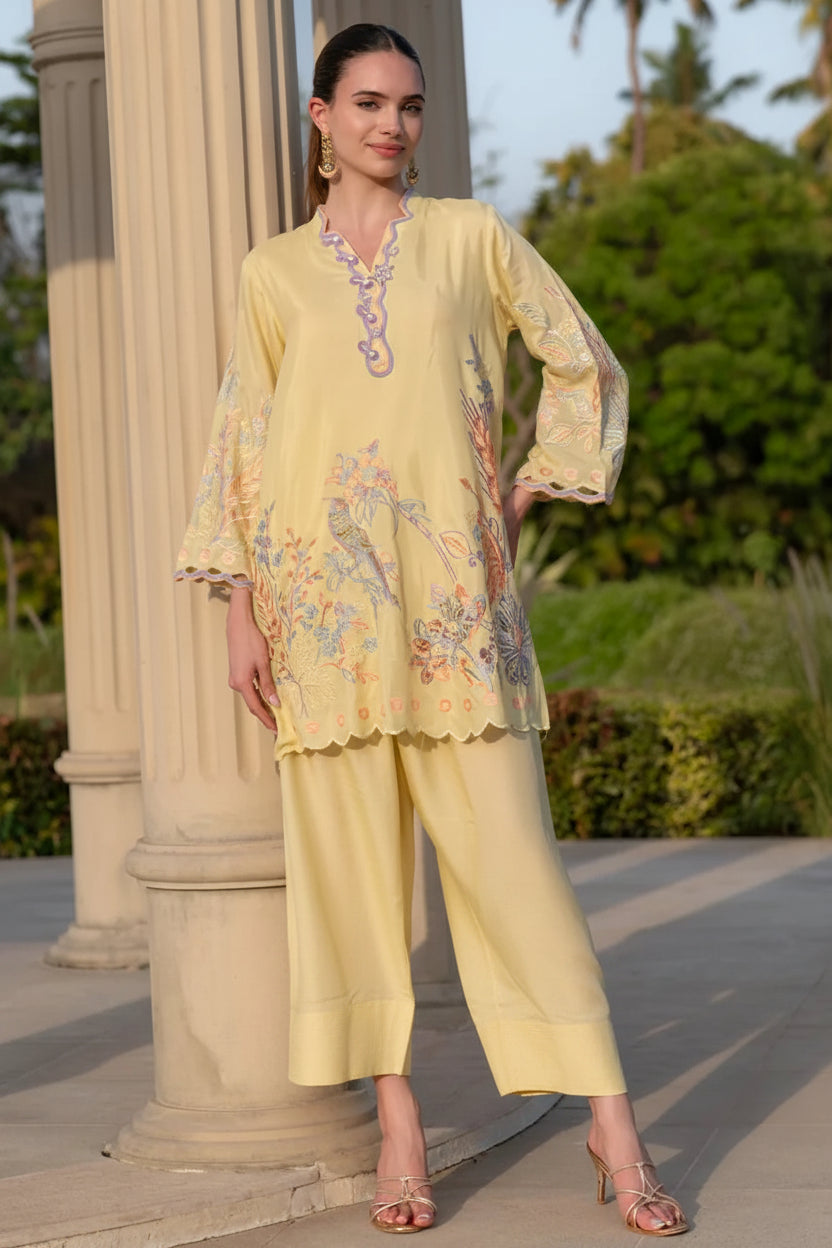 Mehrunissa Floral Cutwork Co-ord Set