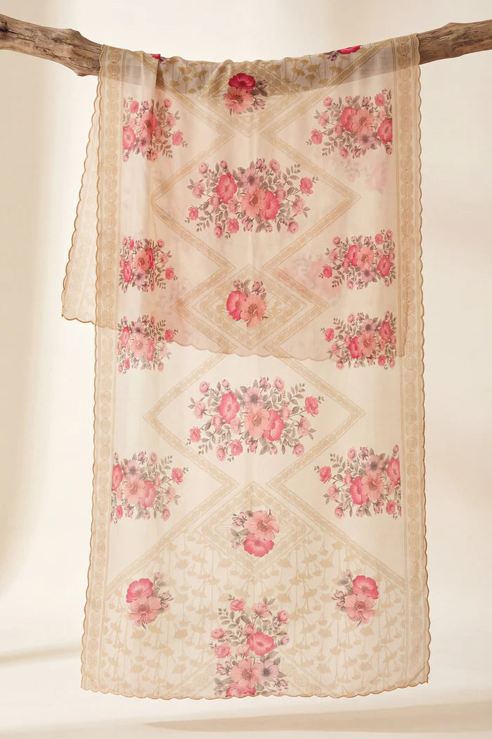 Ikat Printed Lawn Cotton Co-ord Set with Farsi Pants