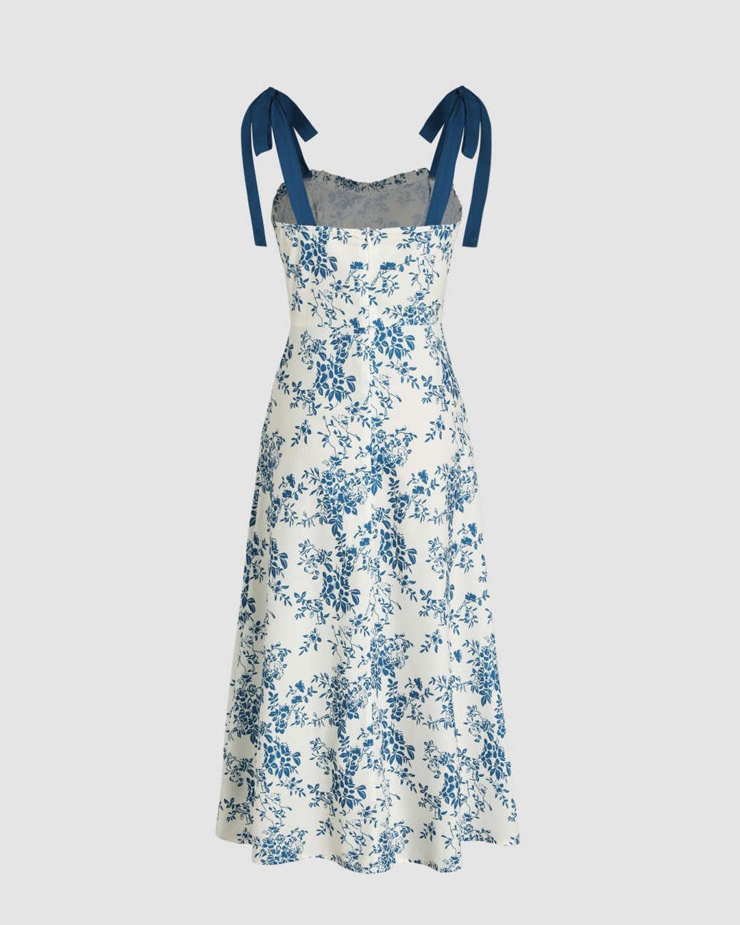 Knotted shoulder dress