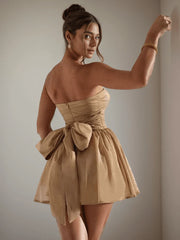 strapless party dress