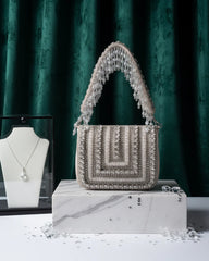 Rhinestone Flap Evening Clutch