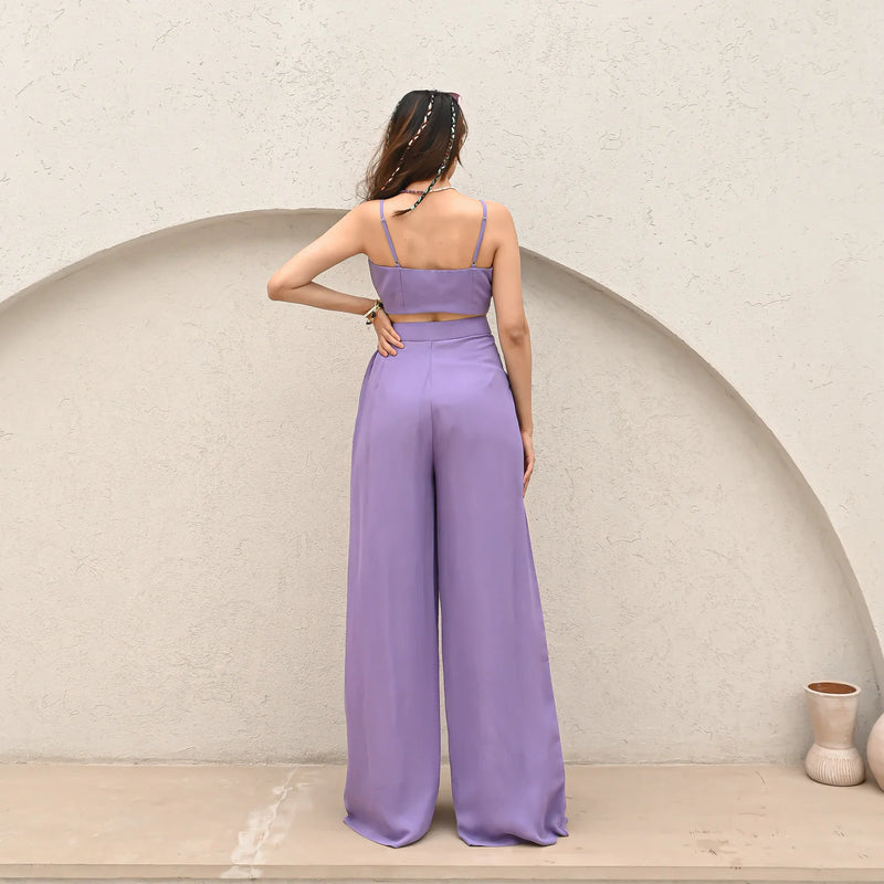 Georgette Oyster Pearl Co-Ord Set