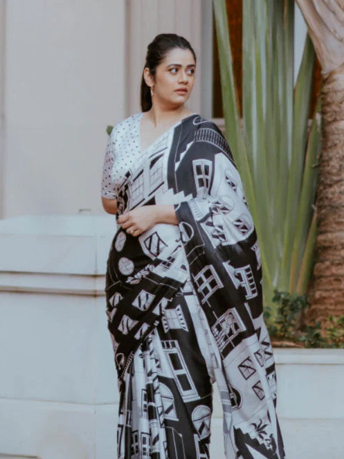 Shehar Walks Handcrafted Soft Mul Saree