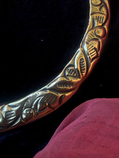 Golden Hasli Necklace with Adjustable Dori