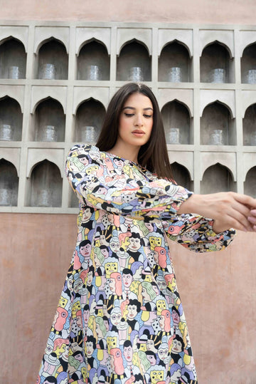 Graffiti Vacation Dress