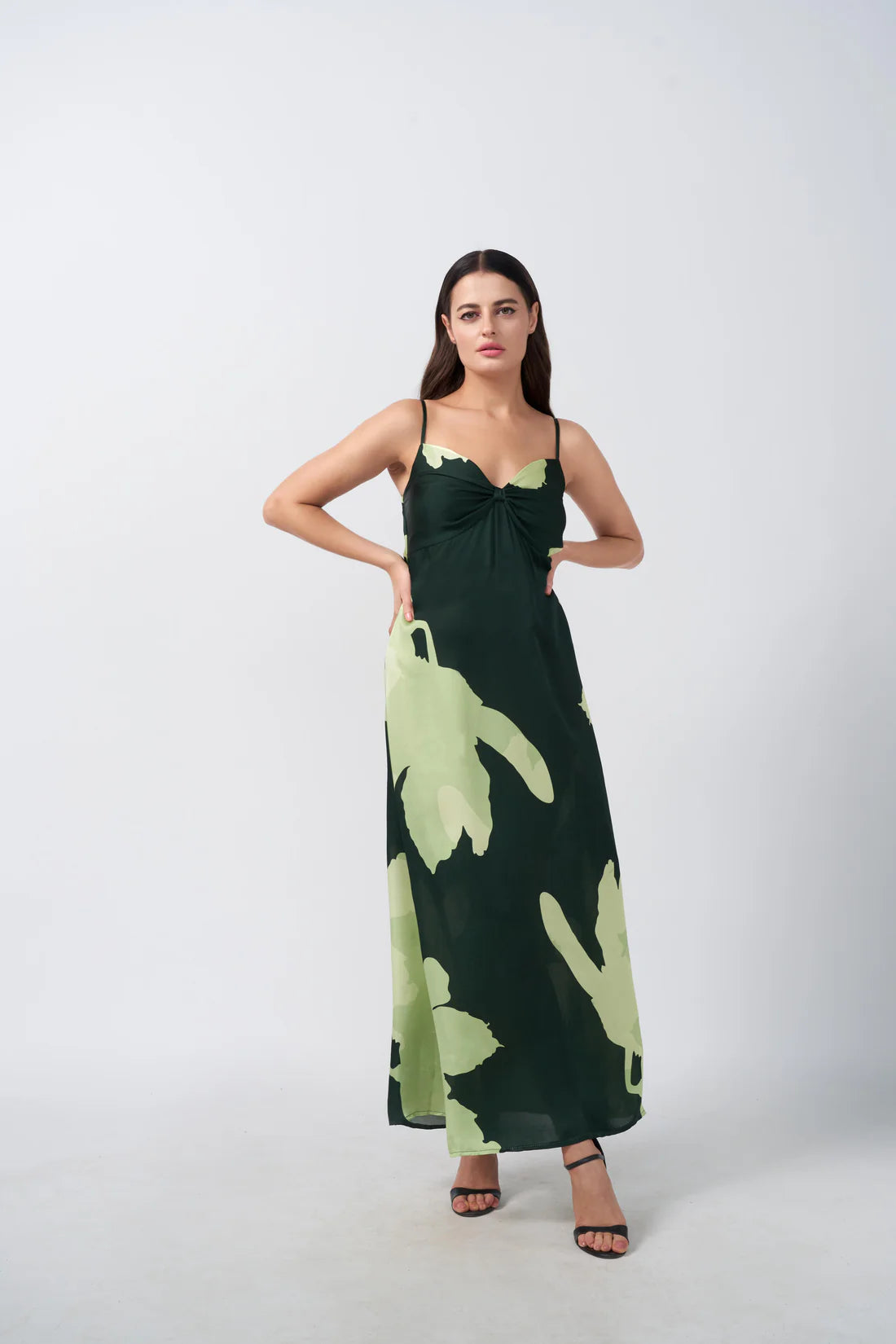 ankle-length floral dress